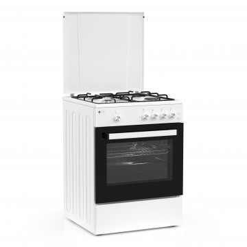 Thermogatz TGS 161 WH Κουζίνα Αερίου 55lt με Εστίες Αερίου 60cm